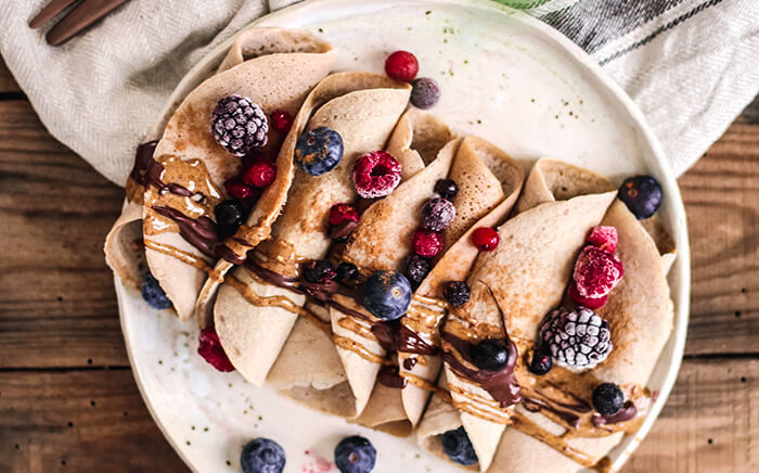 crepes avena fruta
