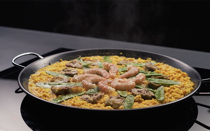 Paella de inducción o paella de vitrocerámica