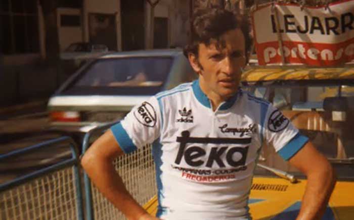 Miguel María Lasa con la equipación de Teka ciclismo