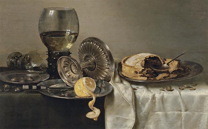 Cuadro Bodegón con loza y dulces de Juan van der Hamen y León dentro del itinerario gastronómico de Teka en el Museo Thyssen Bornemisza de Madrid