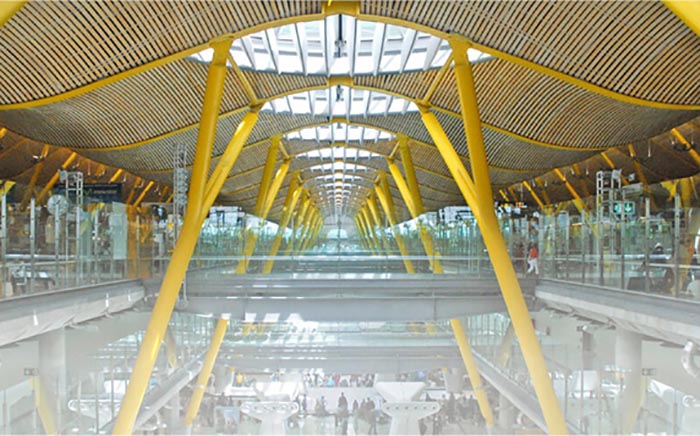 Terminal T4 del aeropuerto Adolfo Suárez de Madrid Barajas en el que Teka ha colaborado