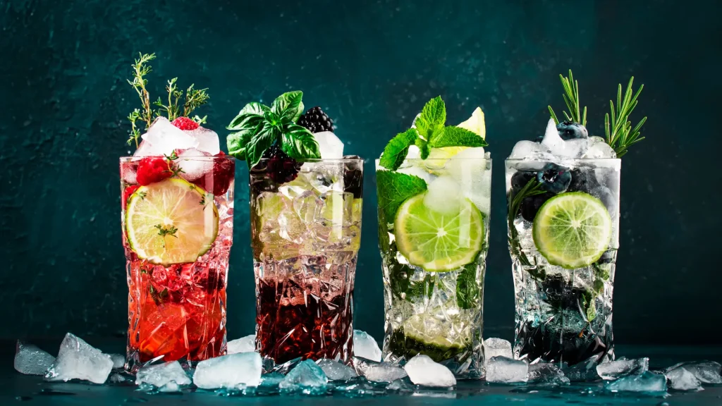 Mocktail mojito sin alcohol