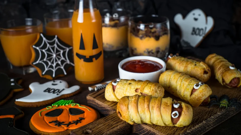 Comida para halloween: dedos de momias y bebidas escalofriantes 