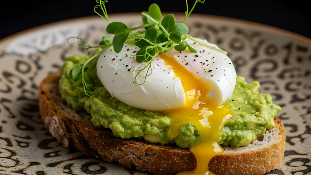 tostada huevos ponchados