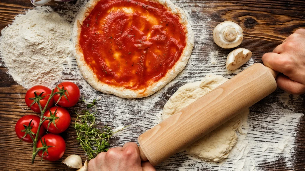 preparacion pizza