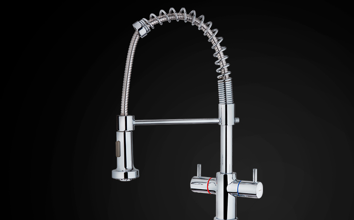 Two handles mixer kitchen tap