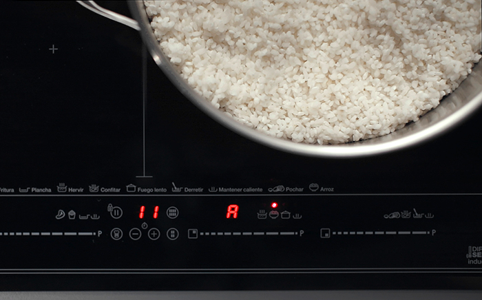 Rice cooking function in Teka induction hob