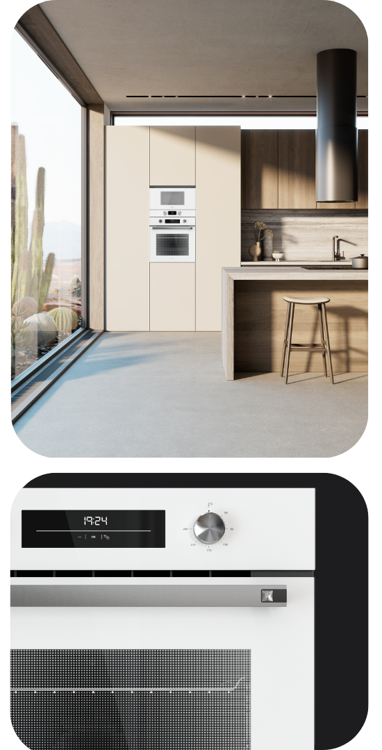 White oven