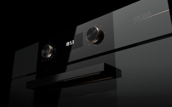 Front of the oven Teka HLB 84 Van Gogh Edition oven in black