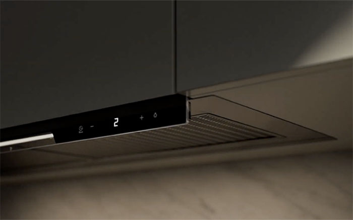 Control panel of a Integra cooker hood by Teka