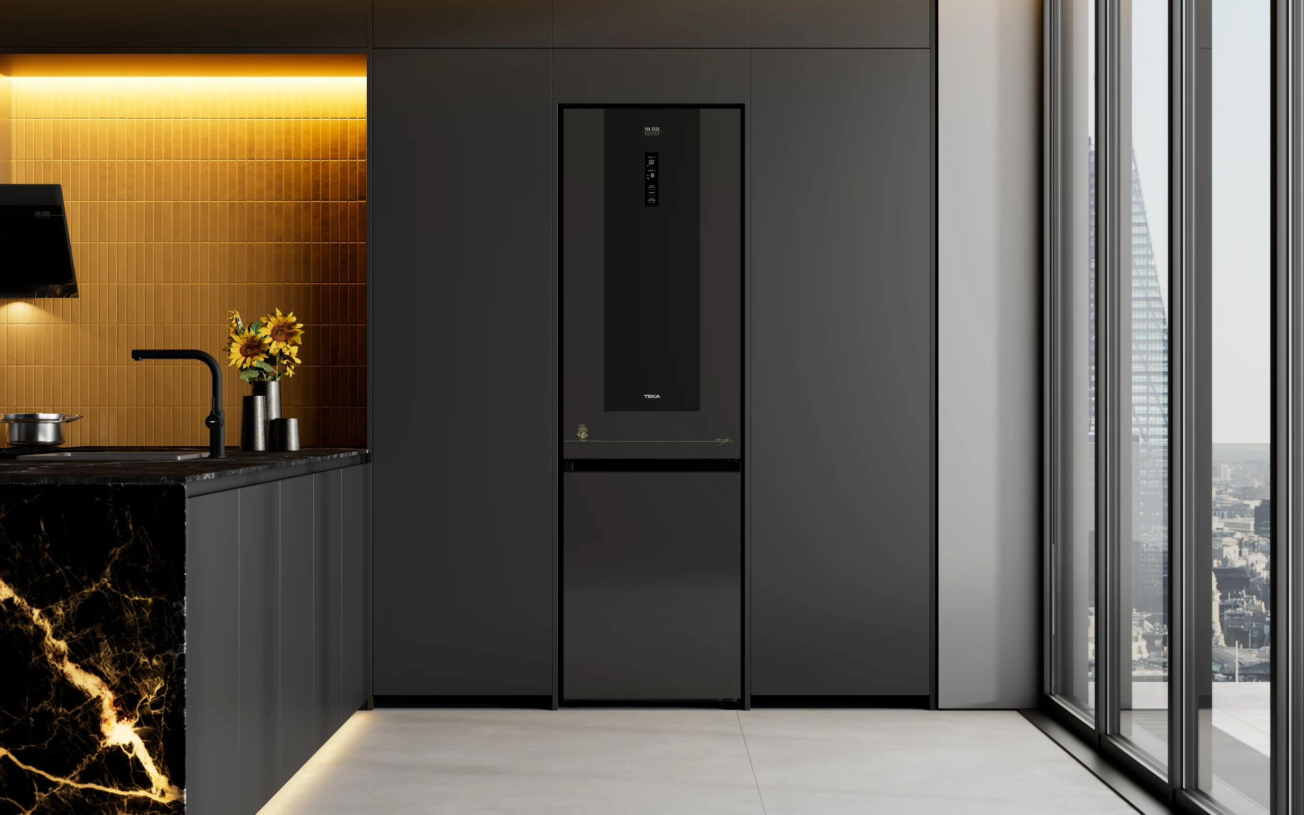 Van Gogh Black con Frigorífico