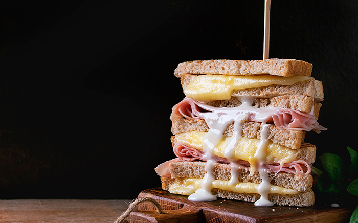 Fast food fatto in casa con ingredienti freschi