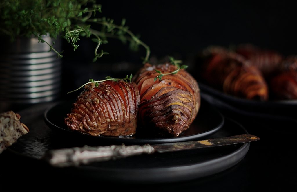 bataty hasselback