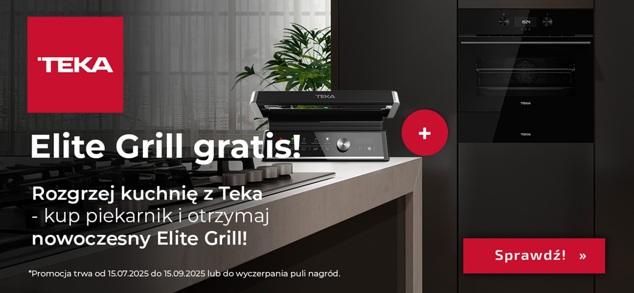 Piekarnik Elite Grill na stole w kuchni