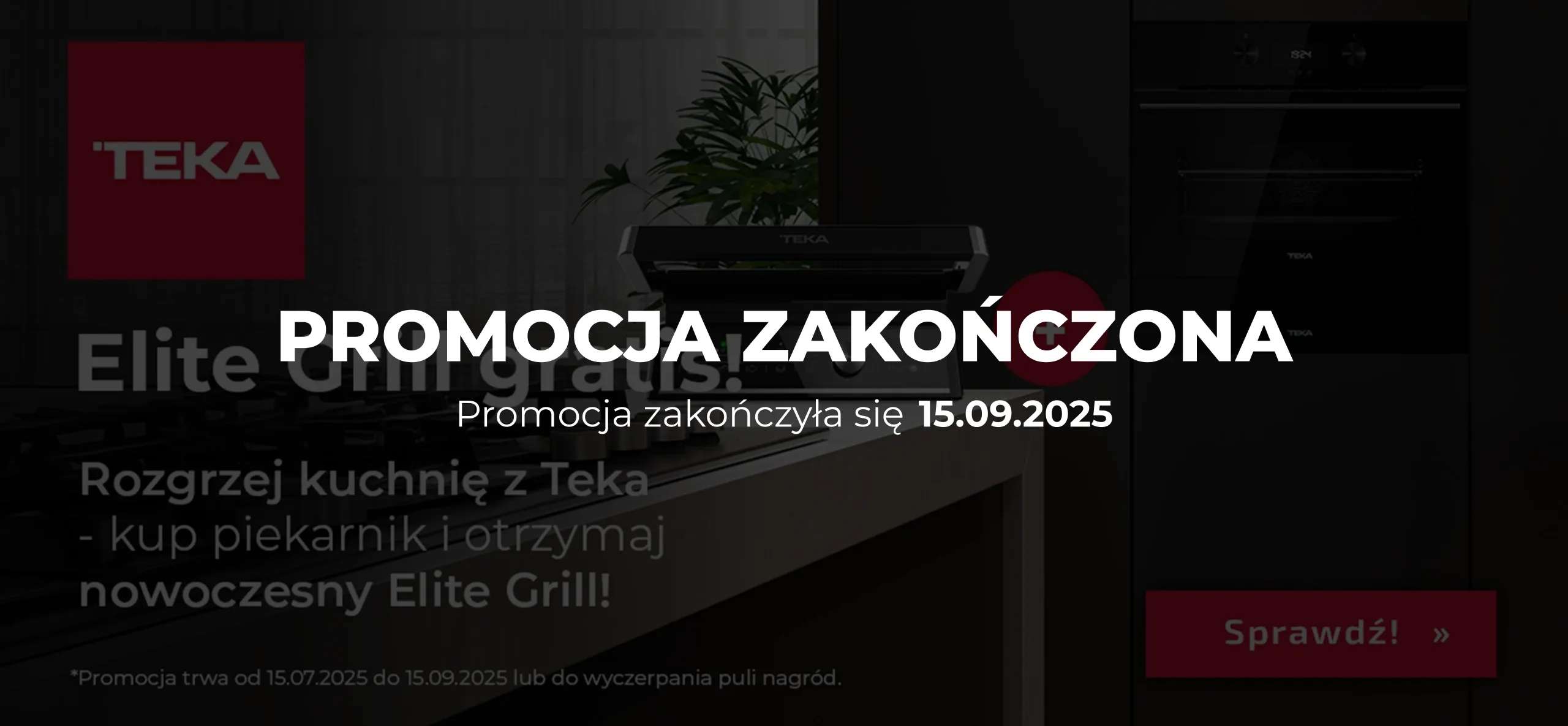 Piekarnik Elite Grill na stole w kuchni